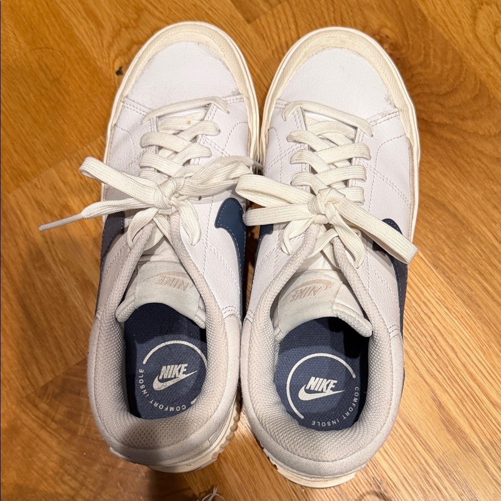 Nike Cream and Navy Sneakers